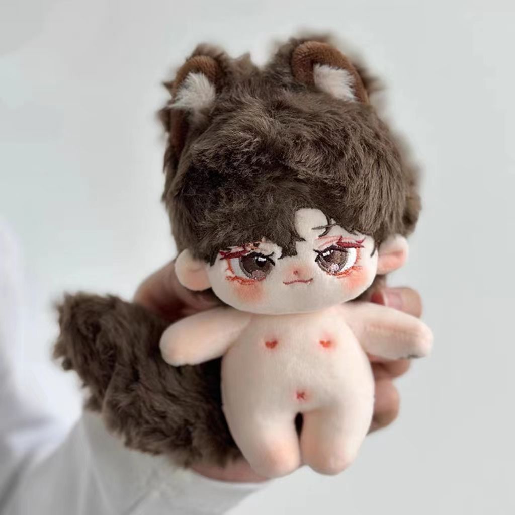 Búp Bê Cotton Phong Cách Mới 10cm Màu Nude Không Khung Có Nam Châm Bốn Ngày