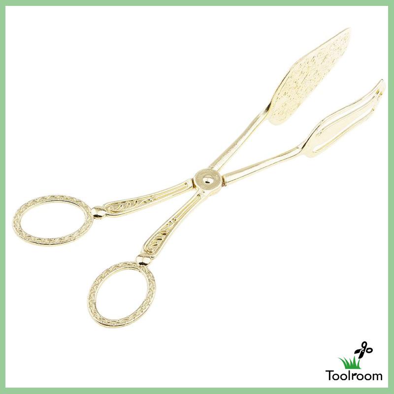 Kẹp Gắp Thức Ăn Bằng Kim Loại Dày Dặn Màu Vàng #1