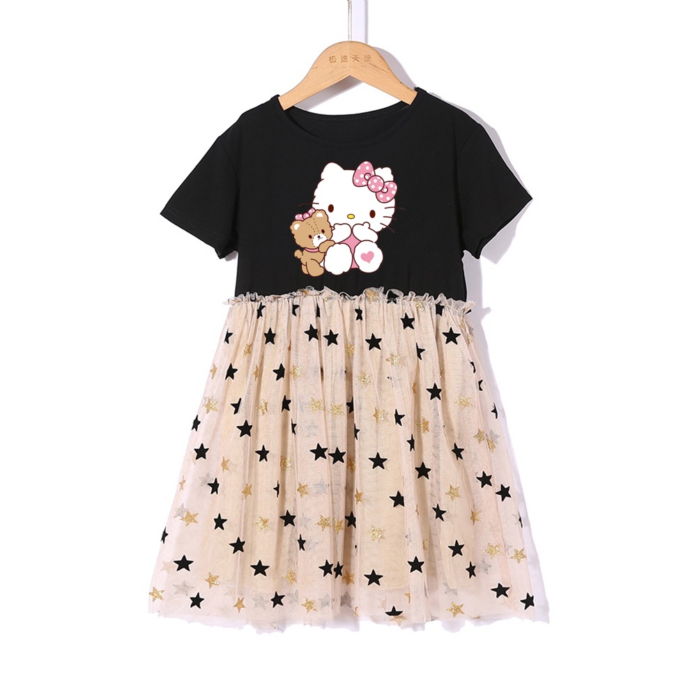 Cinnamoroll Melody Dress 2-8Y Váy mùa hè Váy công chúa màu be