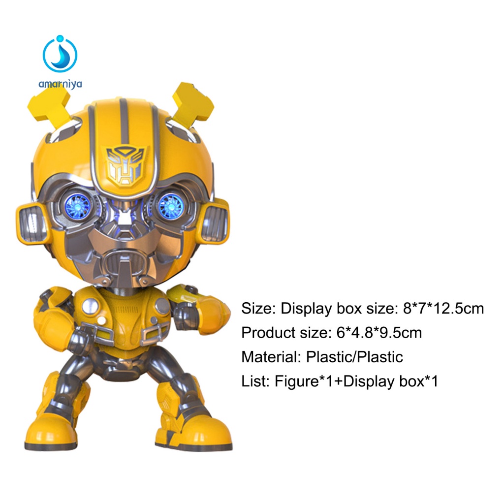 Mô Hình Rô Bốt Bumblebee Thông Minh Bumblebee Trang Trí Xe Hơi Kèm Hộp Trưng Bày