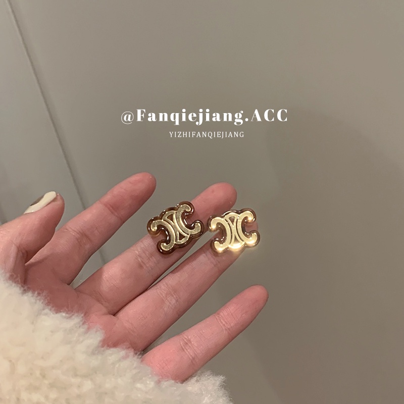 Mới Bông Tai Họa Tiết Da Báo Thời Trang Cao Cấp Cho Nữ