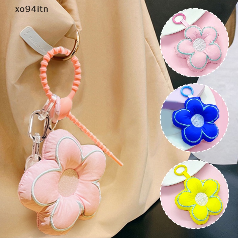 Móc Chìa Khóa Xe Hơi / Túi Xách Bằng Vải Họa Tiết Hoa Sáng Tạo Cho Nữ