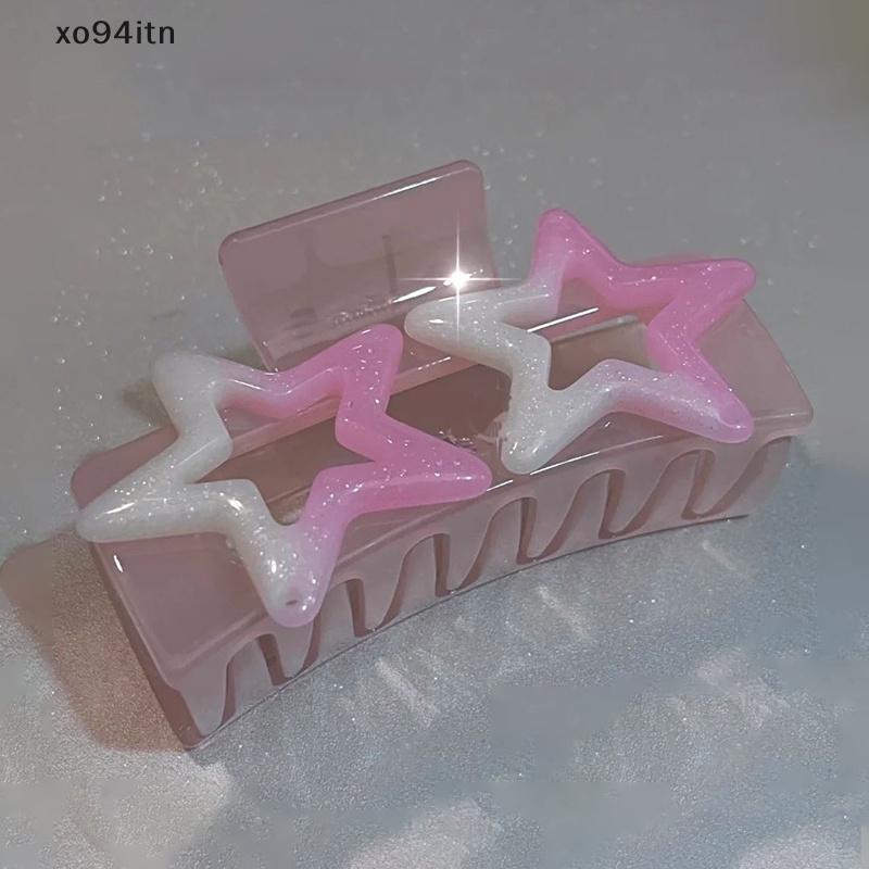 Kẹp Tóc Hình Ngôi Sao Năm Cánh Nhiều Màu Sắc Phong Cách Lolita Dễ Thương tn Y2k