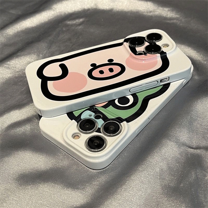 Ốp Điện Thoại Cứng Hình Đầu Heo Chống Sốc Cho iPhone 11promax xr xs max 14Pro 11 12 13 pro max 12mini 7 8plus