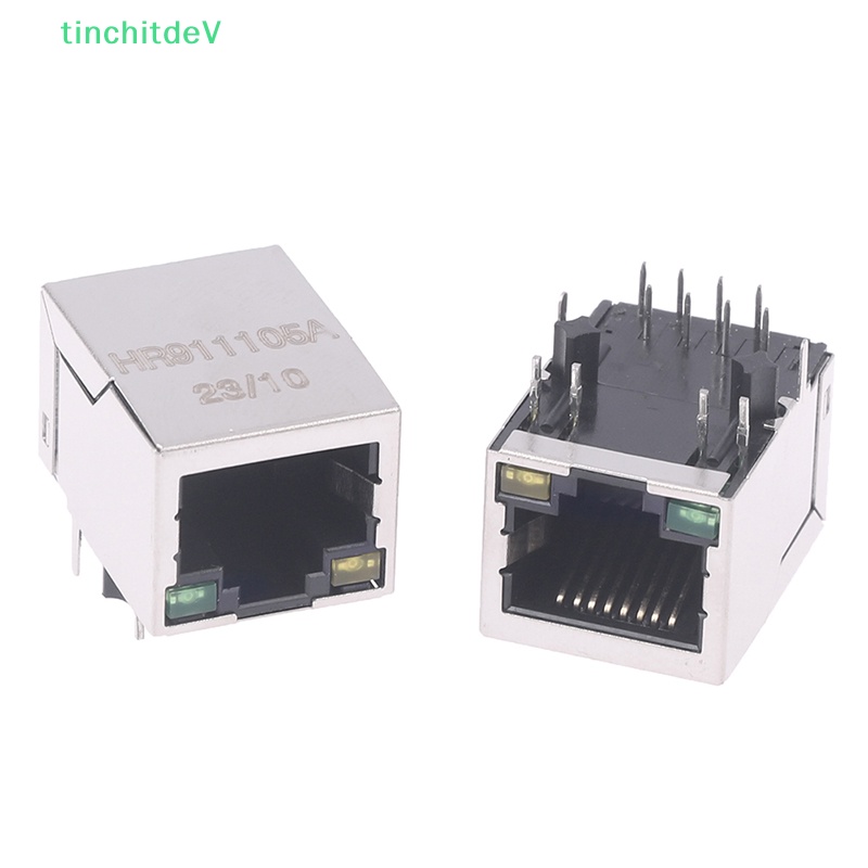 Bộ 2 Túi Thiếc HR911105Dây Cáp Kết Nối RJ45 Chuyển Đổi Mạng Ethernet RJ45 Dài 100M RJ45