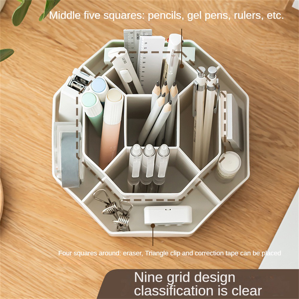 Giá Đỡ Bút Để Bàn Cỡ Lớn Đa Năng Tiện Dụng Cho Học Sinh / Văn Phòng