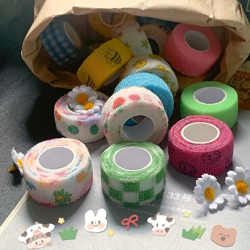 Băng Quấn Bảo Vệ Ngón Tay Hình Xăm Hoạt Hình 4.5cm