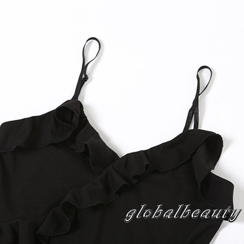 Đầm Hai Dây Mùa Hè Quấn Eo Thấp Gợi Cảm Cho Nữ