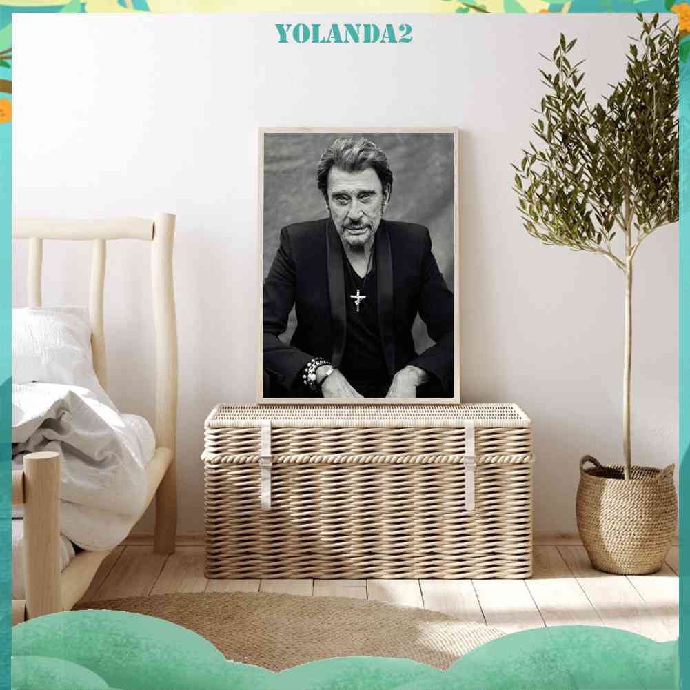 Tranh Đính Đá Kim Cương Toàn Bộ 5D DIY Hình Johnny Hallyday
