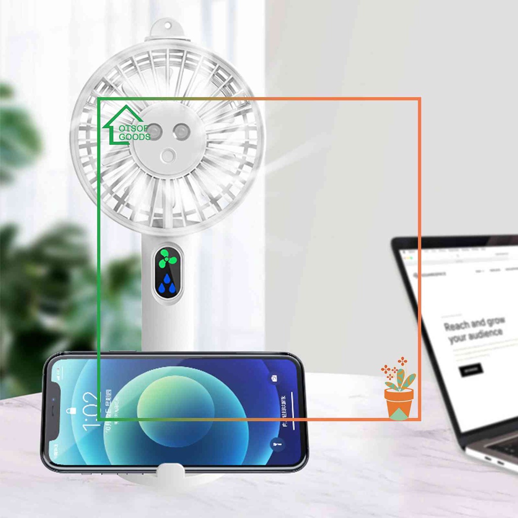 ✿ Túi Xách Nữ Chất Liệu Mềm Mại Nhiều Màu Sắc ✿ Quạt Phun Sương USB 5V 4W 3 Bánh Răng 5000mAh Đế Có Thể Tháo Rời