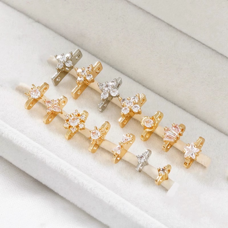 Hạt Cườm Hai Hàng Ba Hàng Màu Vàng 14k Làm Vòng Tay / Dây Chuyền diy