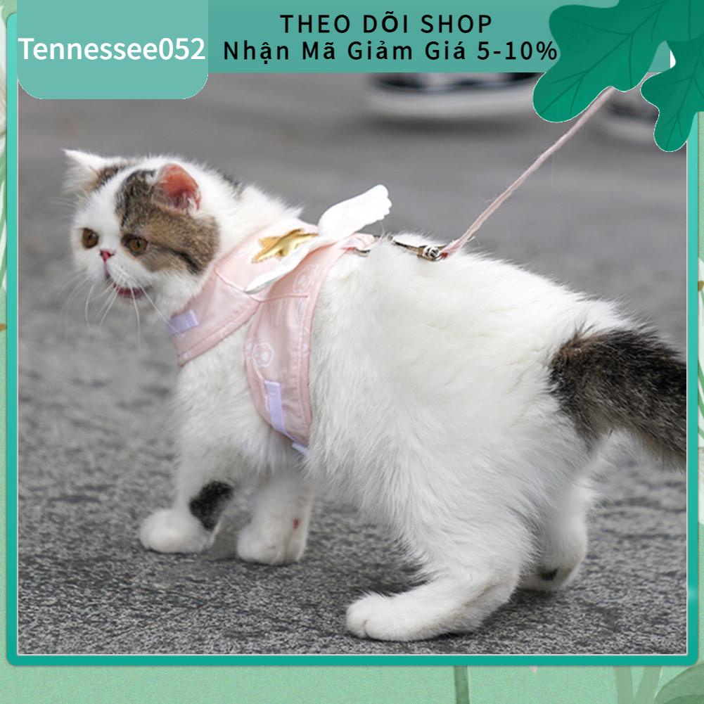 Tennessee052 Mèo Dây Xích Có Thể Điều Chỉnh 4 Mùa Đa Năng Dễ Thương Đôi Cánh Thiên Thần Áo Với Lực Kéo 1.5M Cho Con