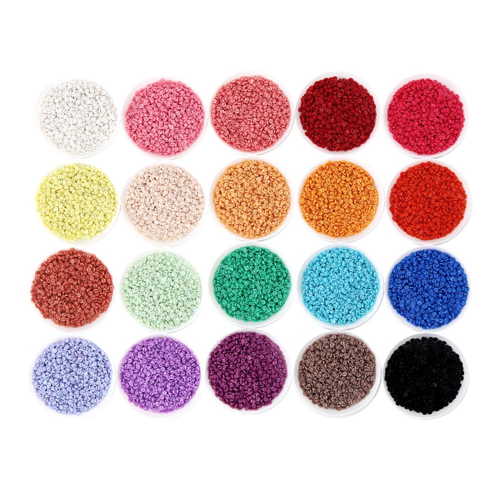 100 chiếc Mini Buttons Quần áo búp bê nhựa Nút tròn Quần áo hoạt hình thủ công may DIY Craft Needle Life