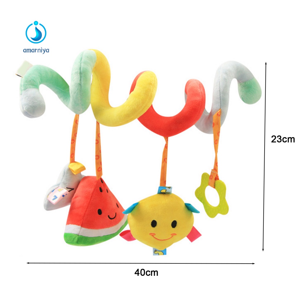 Đồ Chơi Nhồi Bông Treo Xe Đẩy Em Bé Họa Tiết Hoạt Hình Sáng Tạo