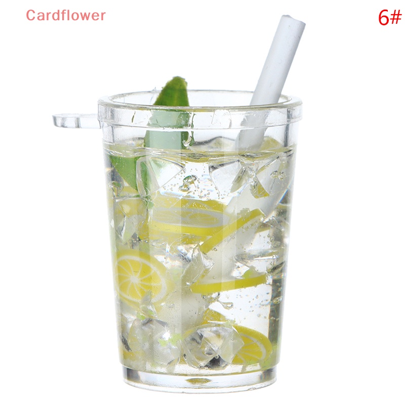 1 Đồ trang trí Ly Nước Đá Mini Màu Dạ Quang Trang Trí Nhà Búp Bê Mới