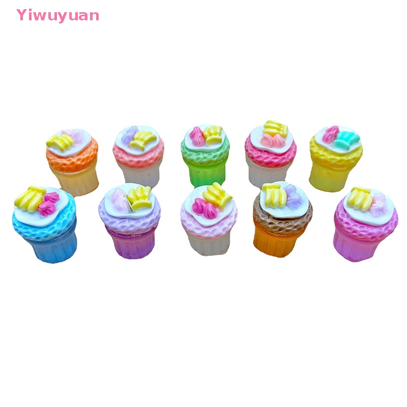 Bộ 2 Đồ trang trí Đồ Chơi Mô Phỏng Cốc Bánh Kem Trái Chuối Phát Sáng Mới