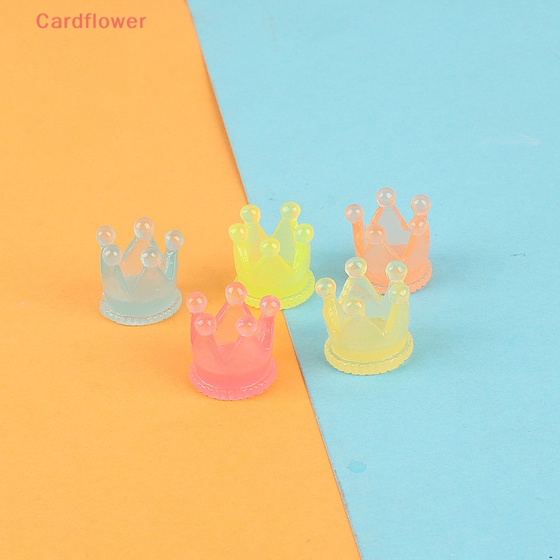 &lt; Cardflower &gt; Vương Miện Nhỏ Phát Sáng Trang Trí Phong Cảnh Sáng Tạo DIY Mới