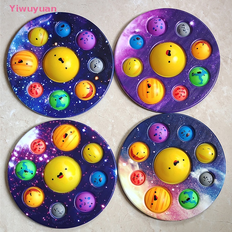 < Yiwuyuan > Tám Hành Tinh Đơn Giản Dimple Popset Đồ Chơi Giảm Căng Thẳng Mới