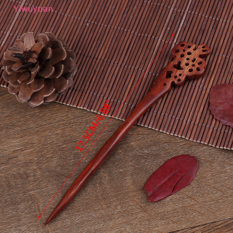 Trâm Cài Tóc Bằng Gỗ Chạm Khắc Thủ Công Phong Cách Vintage Cho Nữ Mới