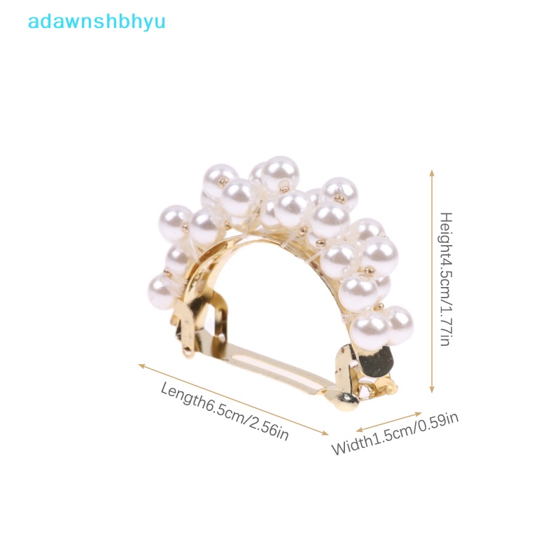 Kẹp Tóc Đuôi Ngựa Đính Ngọc Trai Giả Thanh Lịch Cho Nữ