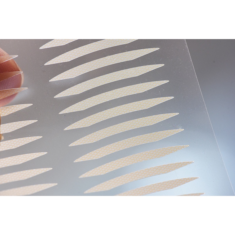 Miếng Dán Kích Mí Đôi Màu Lì Và Bong Bóng Tự Nhiên Một Mặt Tạo Kiểu Mắt Sắc Nét