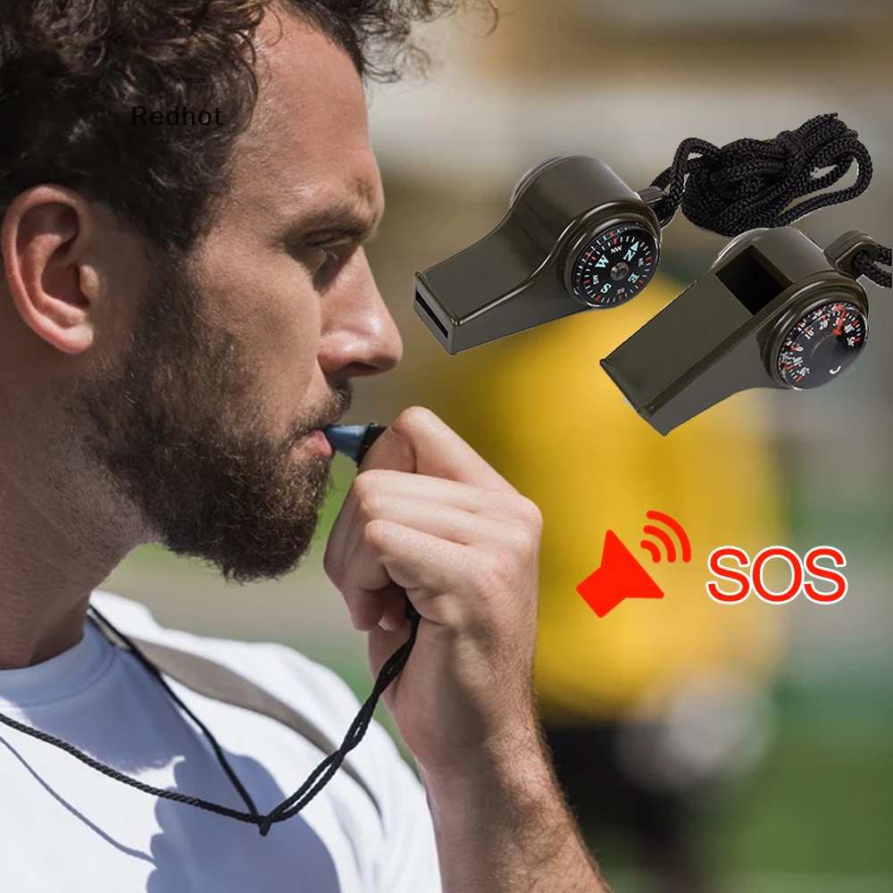 Còi Sinh Tồn 3 Trong 1 Tích Hợp La Bàn Và Nhiệt Kế