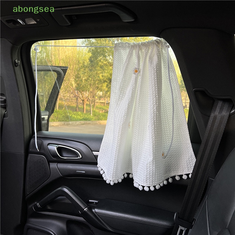 Abongsea Rèm Che Nắng Cửa Sổ Xe Hơi Chống Tia UV Họa Tiết Hoạt Hình Dễ Thương