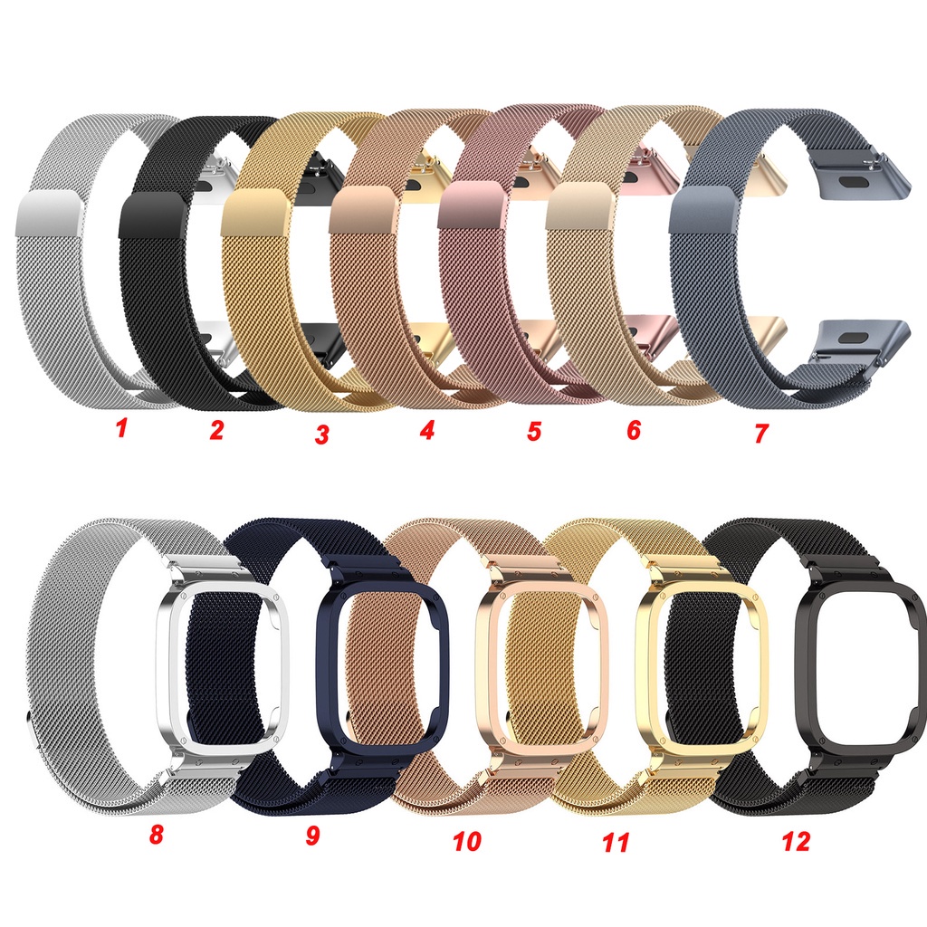 Dây Đeo Thay Thế Chất Liệu Kim Loại Dạng Lưới Thời Trang Cho Redmi Watch3 Mi Watch Lite 3