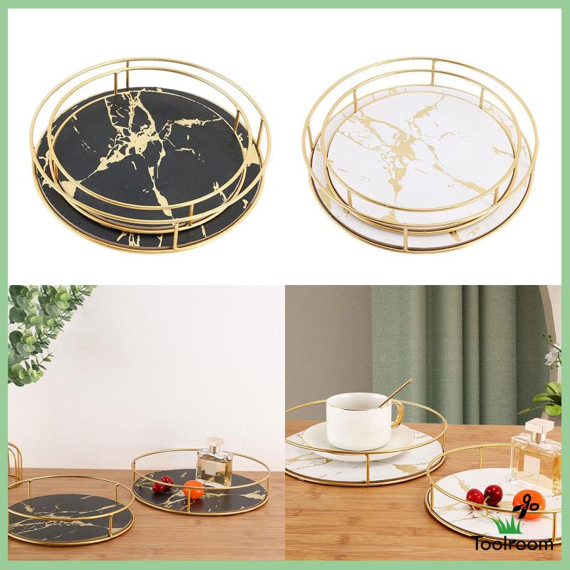 Bộ 2 Khay Đựng Nước Hoa / Trang Sức Tiện Dụng Cho Phòng Tắm / Nhà Bếp