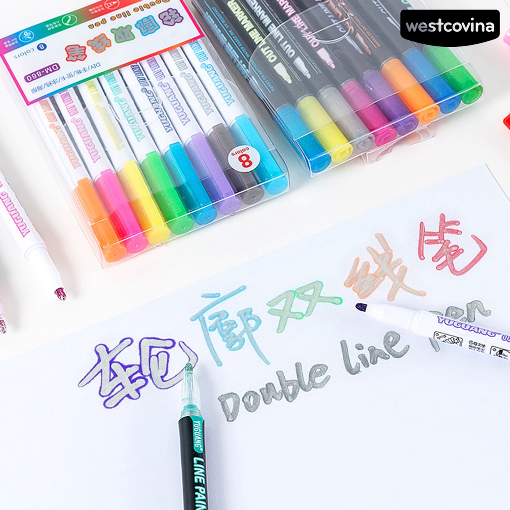 [COD]♪1 Bộ Bút Đánh Dấu Màu Sắc Tươi Sáng Không Mùi Thoải Mái DIY