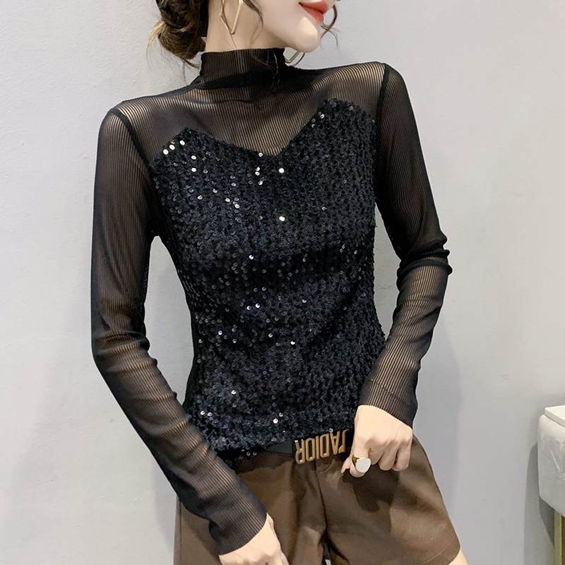 Áo Thun Nữ Dài Tay Cổ Tròn Thời Trang Hàn Mới