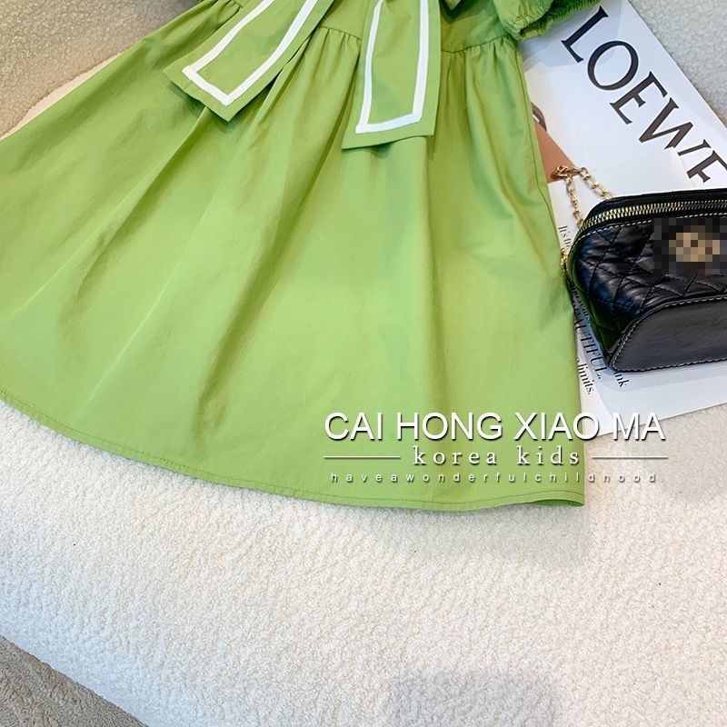 Đầm Công Chúa Mùa Hè Phong Cách Preppy Mẫu Mới 2023 Cho Bé Gái 5-6 - 7-8 - 9-10 - 12-13 - 14 Tuổi