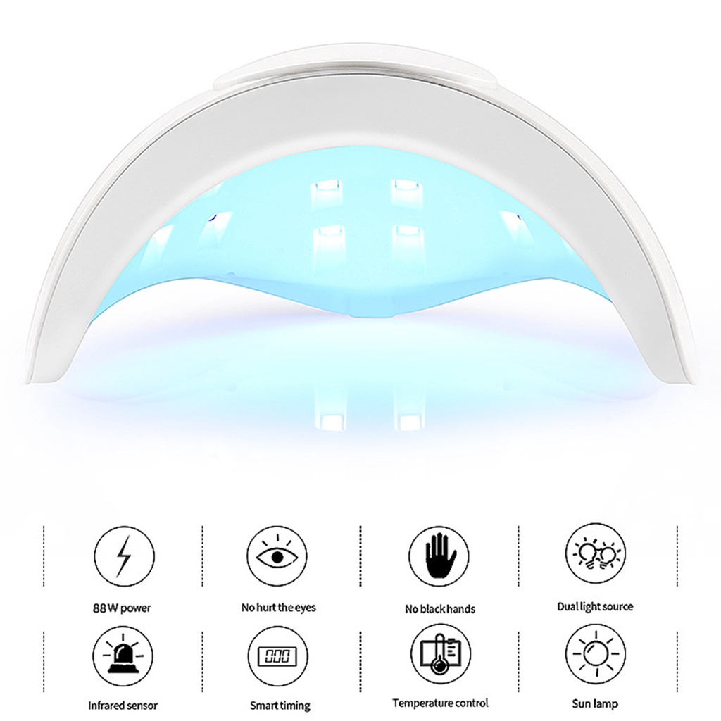 Đèn LED Sấy Khô Móng Tay Bằng Acrylic Công Suất Cao Chuyên Dụng