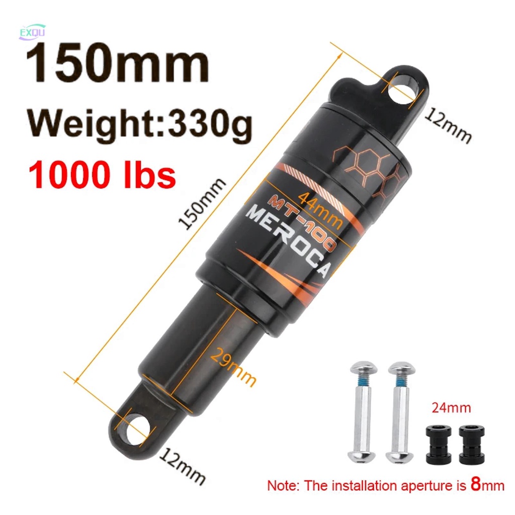Phuộc Giảm Xóc Sau Bằng Hợp Kim Nhôm Chống Ăn Mòn 120 / 150 / 165 / 190mm 24MM