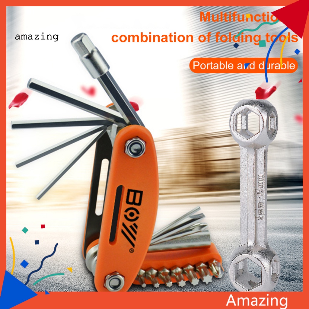 Bộ Dụng Cụ Sửa Chữa Xe Đạp Bằng Kim Loại Đa Năng