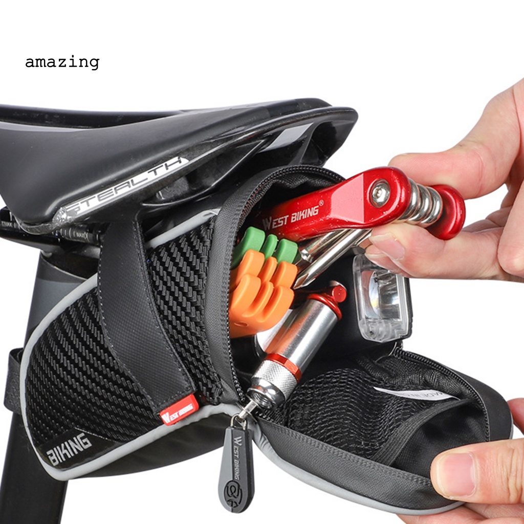 Túi Giả Da Đựng Đồ Gắn Yên Xe Đạp Nhỏ Gọn Dễ Lắp Đặt