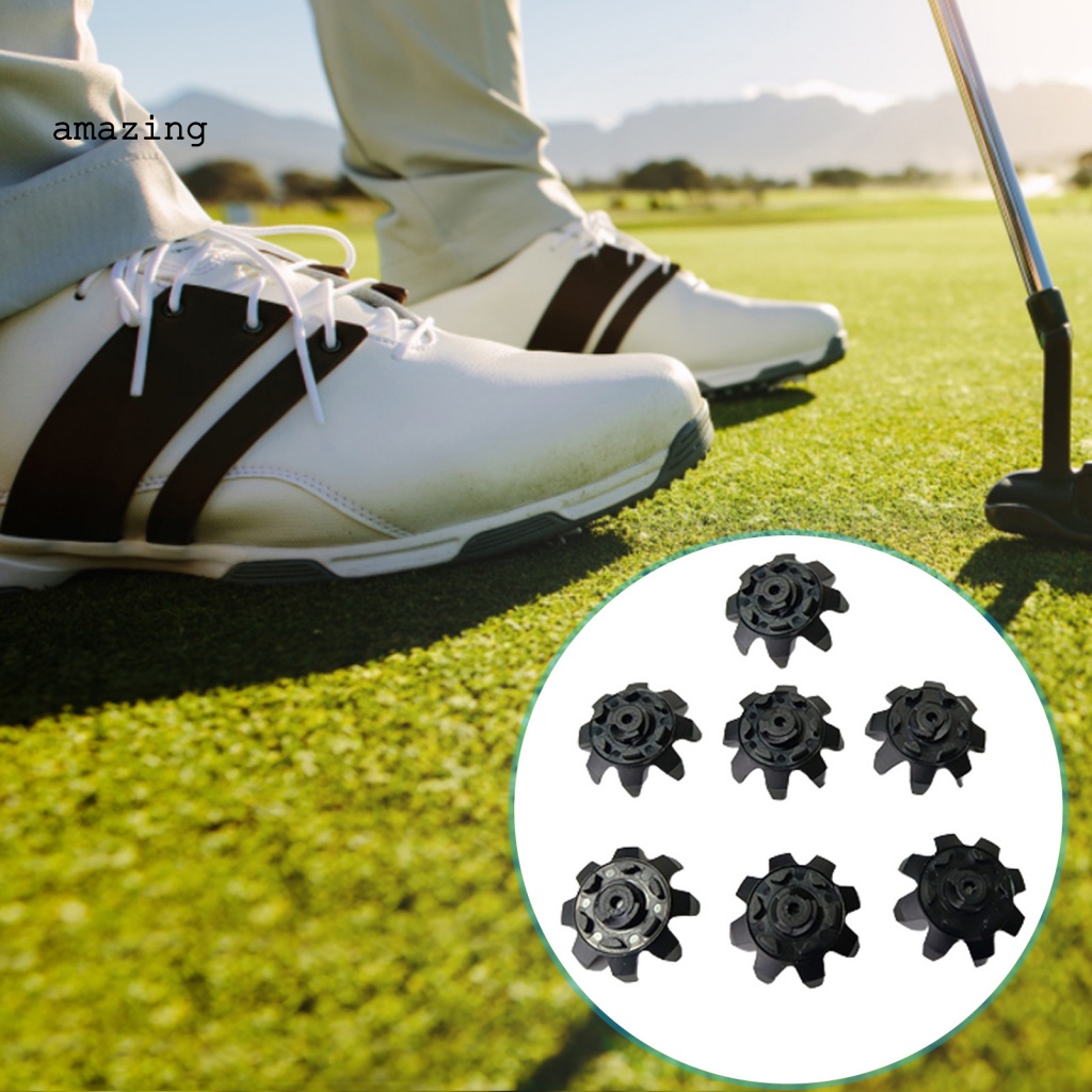 Bộ 7 Phụ Kiện Gắn Giày Đánh Golf Chuyên Nghiệp Mềm Mại Chống Mòn