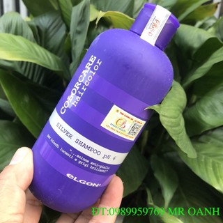 Dầu gội khử vàng dành cho tóc tẩy trắng, tóc bạch kim Silver Shampoo Elgon 300ml
