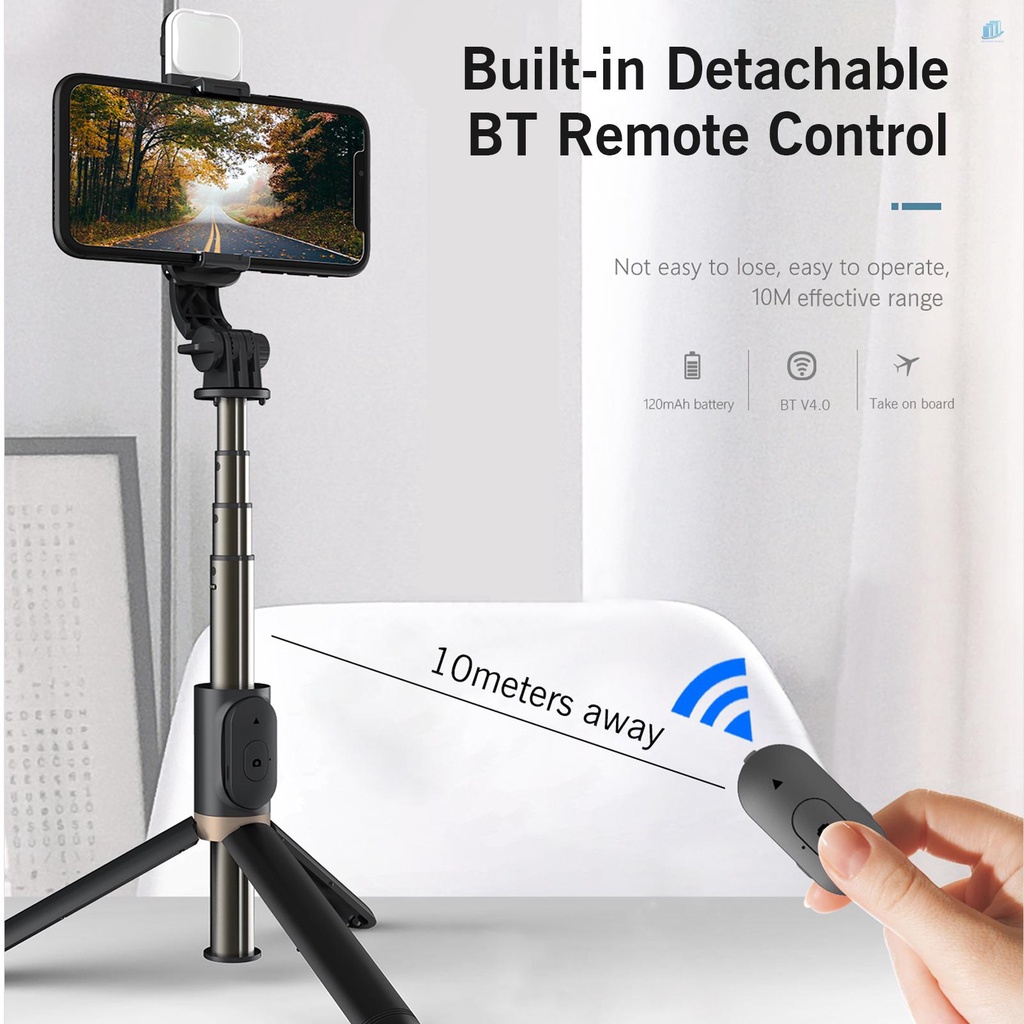 Gậy Tự Sướng Bằng Hợp Kim Nhôm Có Giá Đỡ Đa Năng Cho Selfie