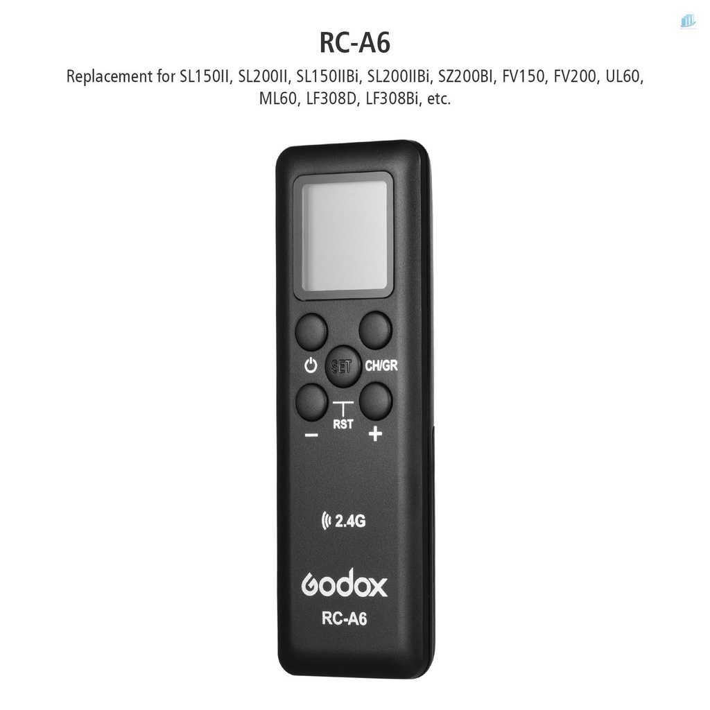 Bộ Điều Khiển Từ Xa Godox Godox RC-A6 2.4GHz 32 Kênh 16 Cho Godox SL150II SL200II SL150IIBi SL200IIBi Sl200Ibi SZ200BI FV150 Fv200L60