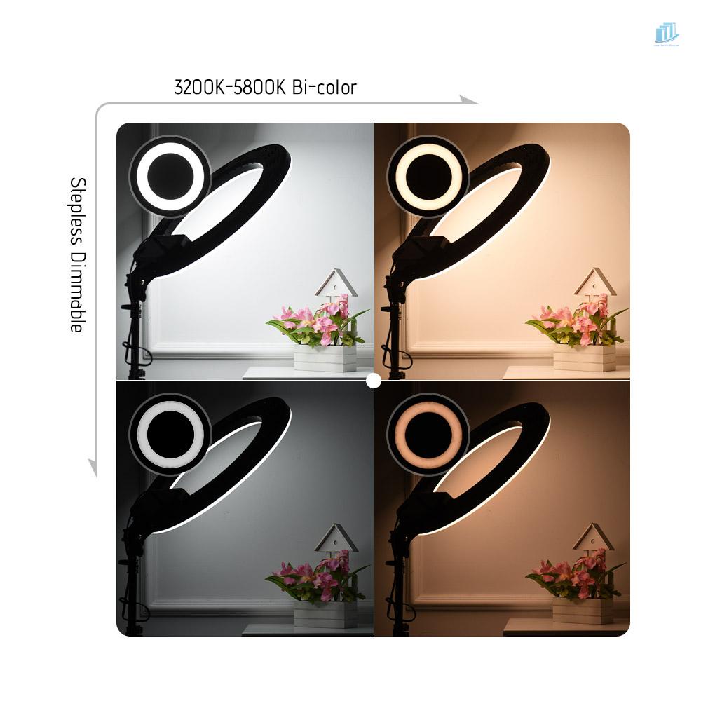 ANDOER Vòng Đèn LED Trợ Sáng Chụp Ảnh 18inch 80W 3200K-5800K Bi Có Thể Điều Chỉnh Độ Sáng Tiện Dụng