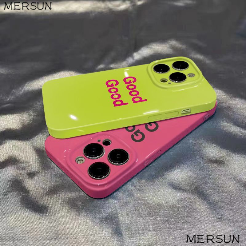 Ốp Điện Thoại Cứng In Chữ Đơn Giản Cho iPhone138p12max11 xsmax 14pro / 06MO