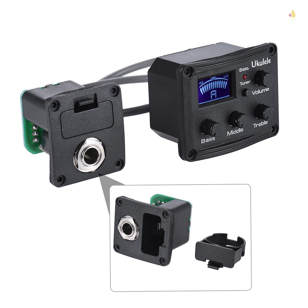 Hệ Thống Điều Chỉnh EQ 3 Băng Tần Với Màn Hình LCD Chuyên Dụng Cho Đàn Ukulele