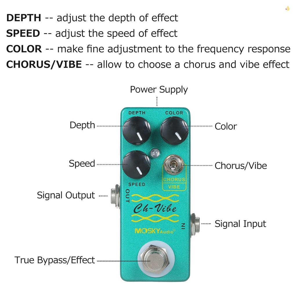 Bàn Đạp Hiệu Ứng Đàn Guitar MOSKYaudio Chorus / Vibe Mini