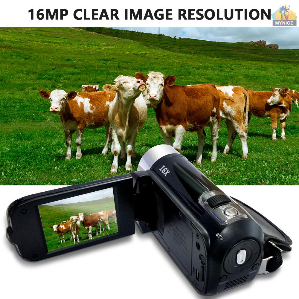 Máy Quay Video Kỹ Thuật Số Độ Nét Cao 1080P DV Màn Hình LCD 16MP 2.7 Inch 16X Zoom Tích Hợp Pin