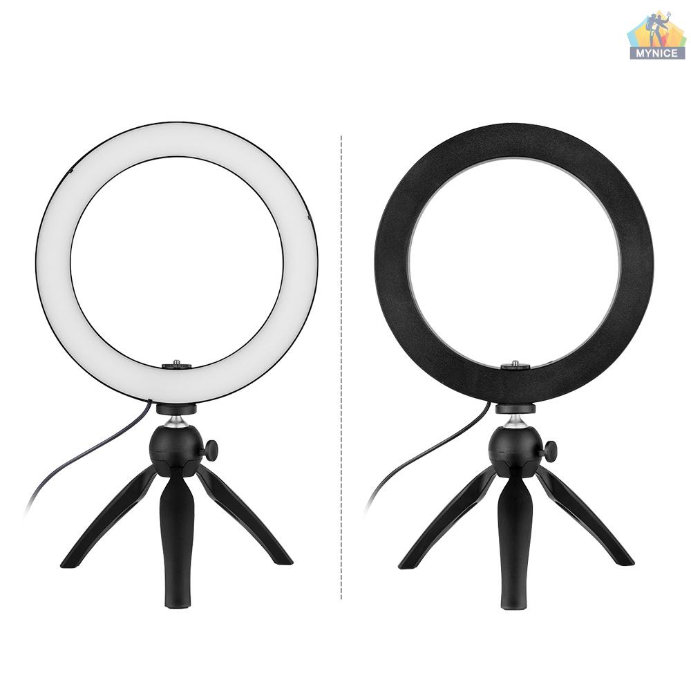 Vòng Đèn LED 8.6 Inch 3 Chế Độ Sáng Và Giá Đỡ Ba Chân Hỗ Trợ Selfie Cho Vtube YouTube