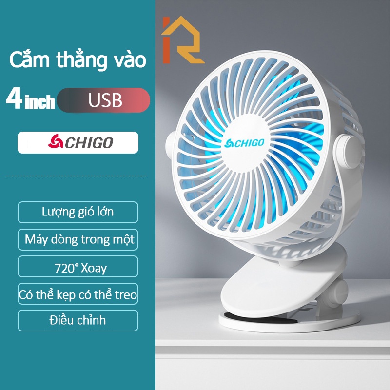 Roksana quạt mini,quạt tích điện,quạt 720 độ có thể xoay kẹp bàn chắc chắn cho dân văn phòng 2023 Mới 050407