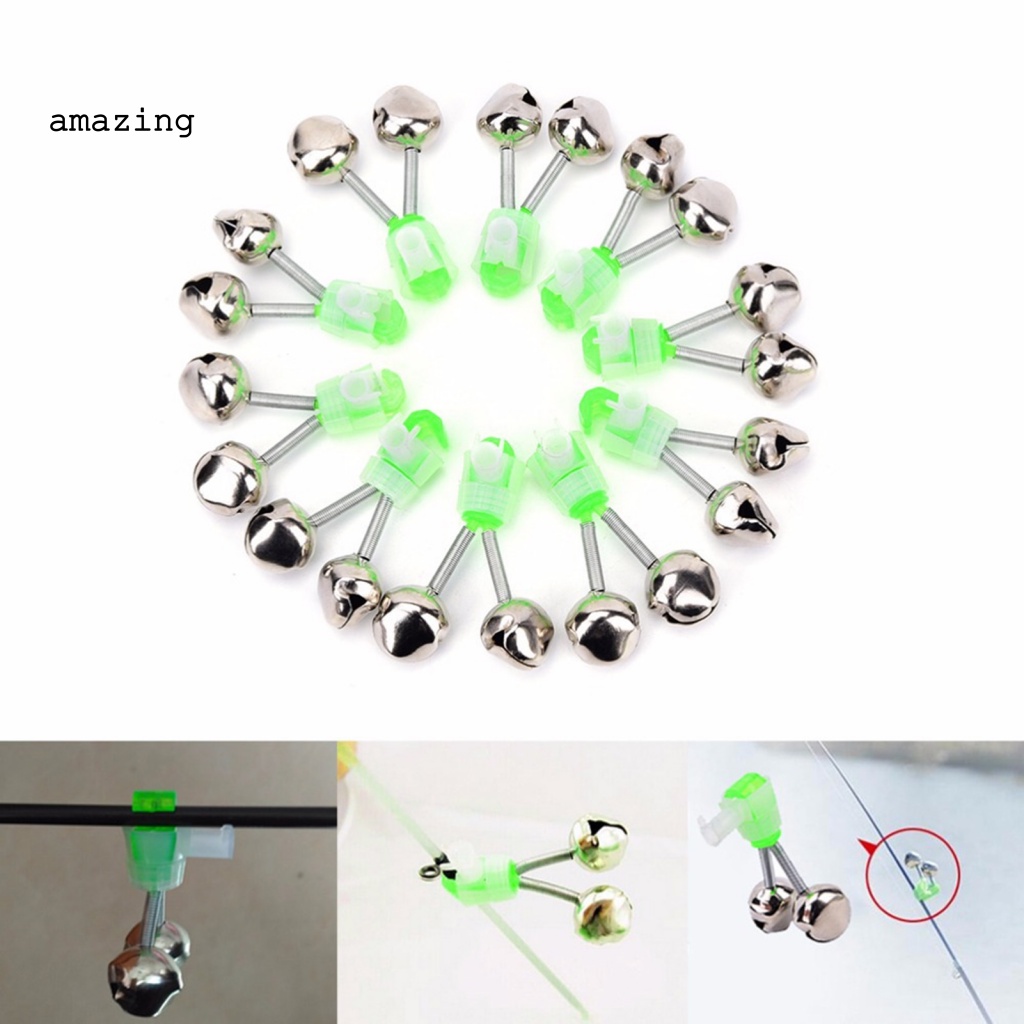 Set 10 Chuông Báo Cá Cắn Câu Mini Độ Nhạy Cao