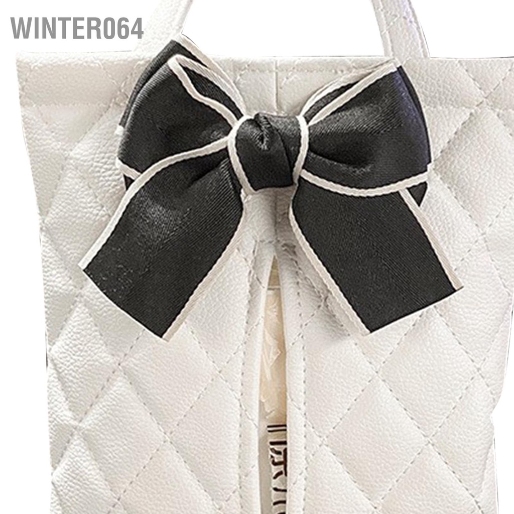 Winter064 Túi đựng khăn giấy treo ô tô Ngoại hình đáng yêu chống nước cho mọi loại xe