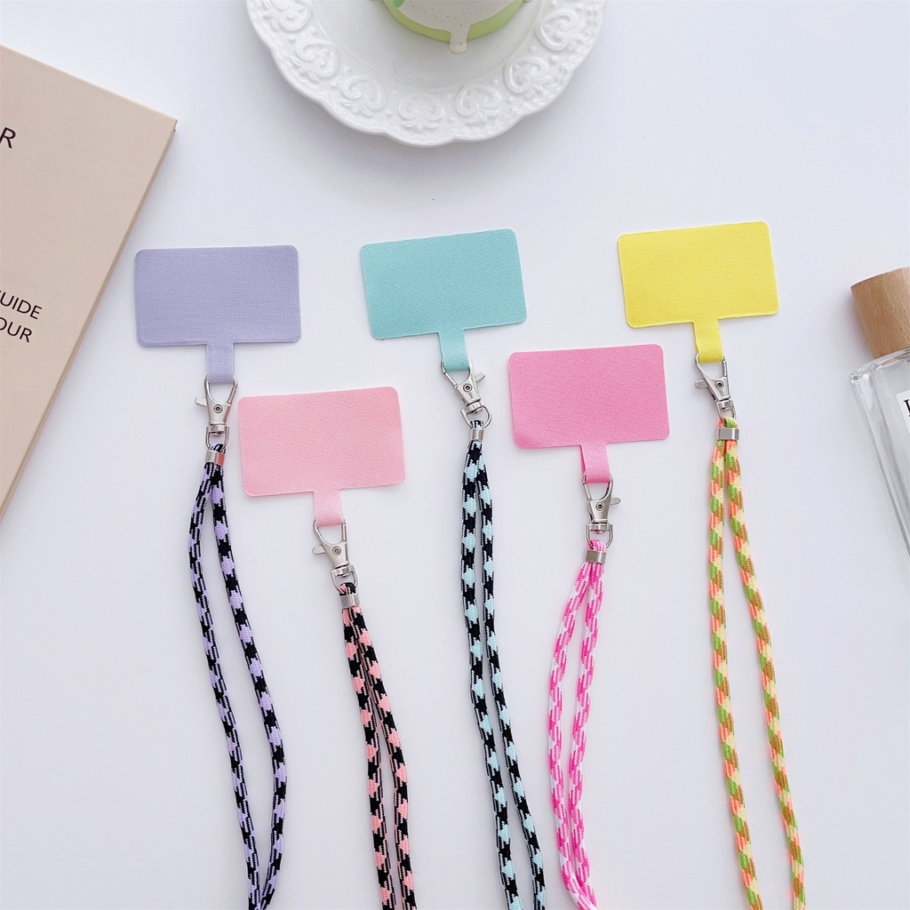 Dây Nylon Dài Có Ngăn Đựng Thẻ ID + Móc Chìa Khóa Cho iphone / airpods Ốp